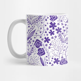 Light Purple Seamless Flower Pattern Mug